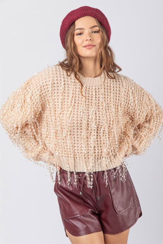 Autumn Fringe Sweater
