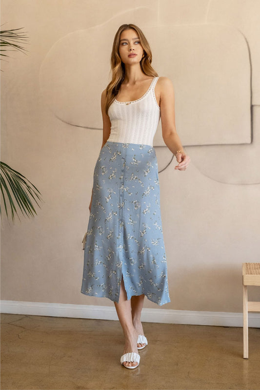 Emma Floral Midi Skirt