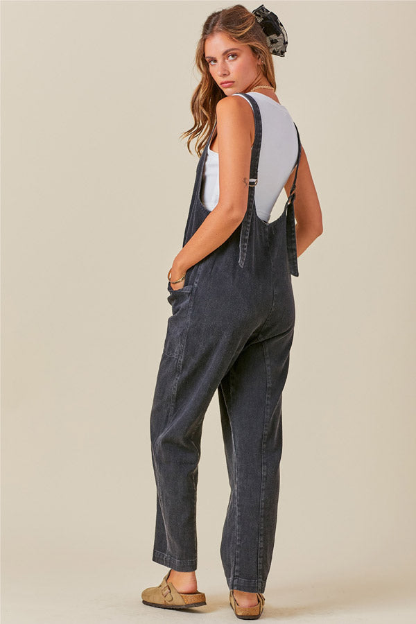 Lexi Washed Denim jumpsuit