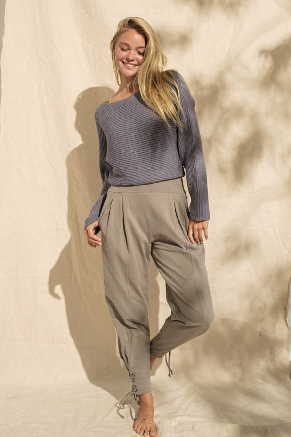 Ethel Ribbed Cropped Sweater