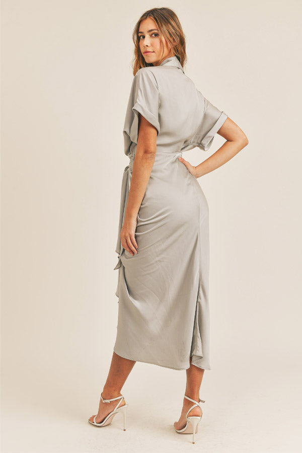 Felicity Ruched Midi Dress