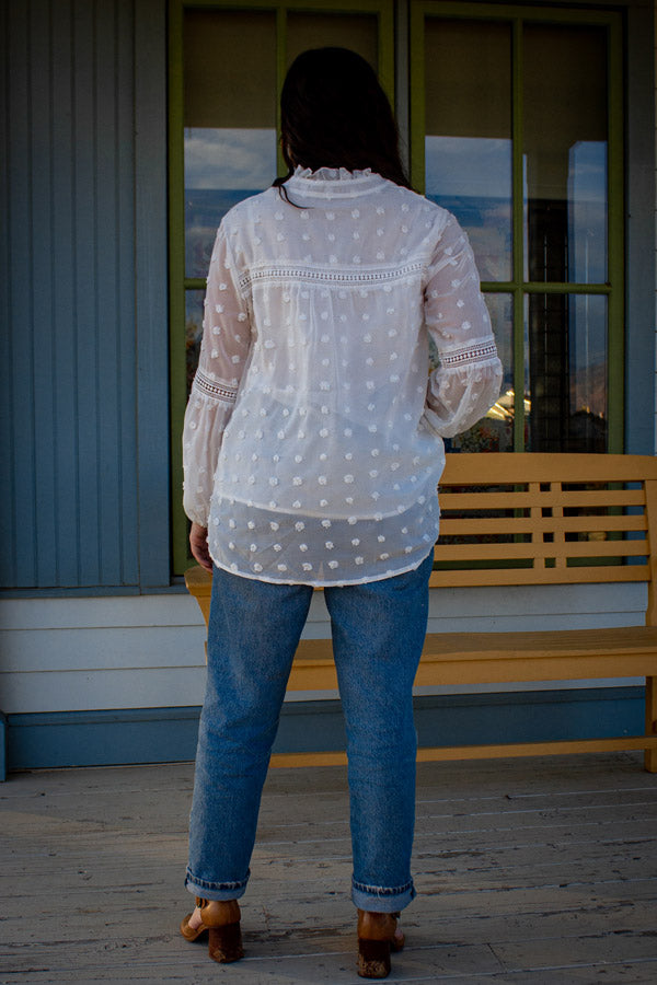 Swiss Dot Blouse