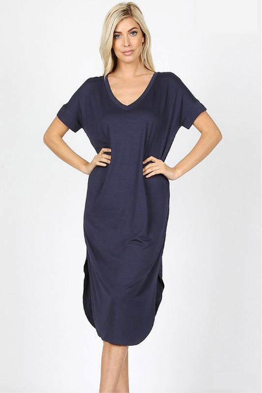 Jersey Midi Dress