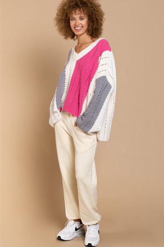 Serena Color Block Sweater